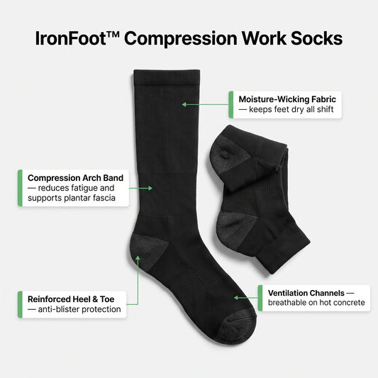 DryShift™ Anti-Sweat Work Socks